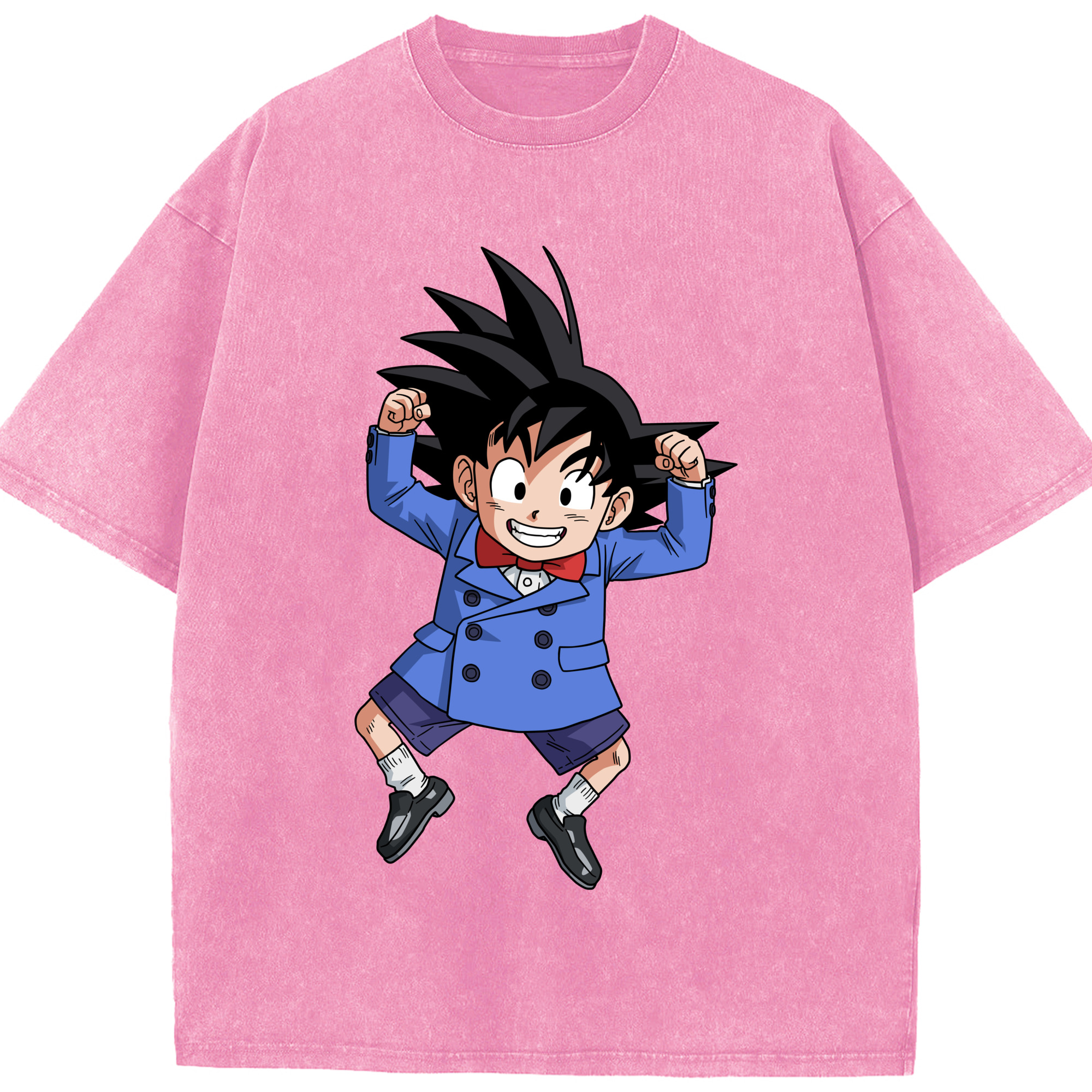 （画像用） ドラゴンボール 孫悟空（そん ごくう）Son Goku カカロット DRAGON BALL Kakarotto 綿100% ヴィンテージ風 半袖Tシャツ（フロントプリント）